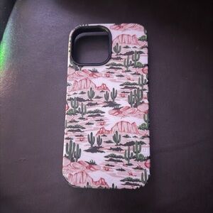 Casely iPhone 13 Pro Max case Cactus Pattern Phone Case - Green and Pink
